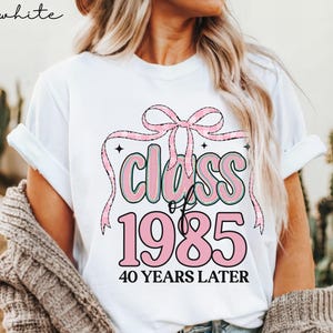 Personalized 40th Class Reunion Shirts, Class of 1985 Group Matching Shirts, Custom 50th 30th Class Reunion T-Shirt, Class of 1975 TShirt