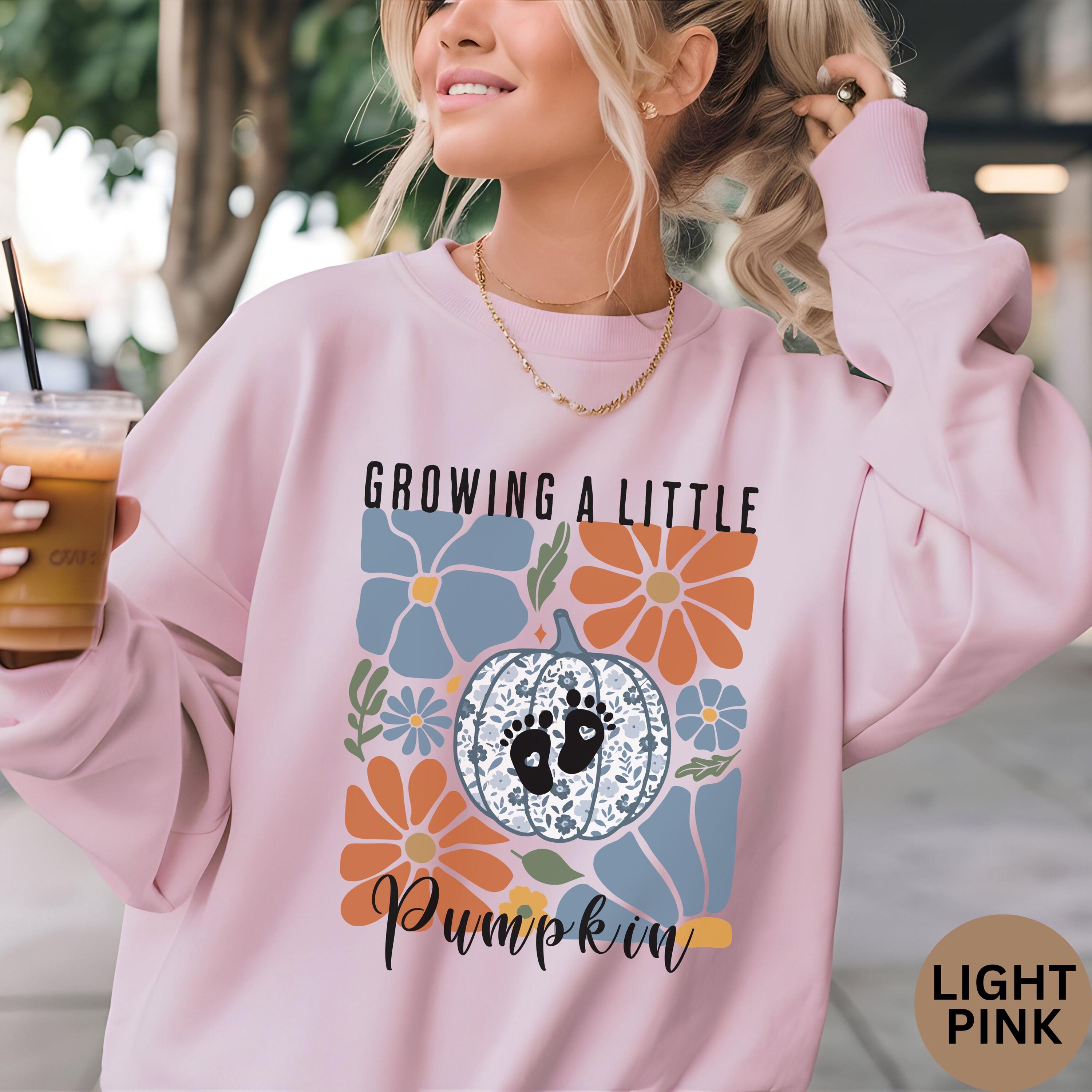 Sweat De Grossesse "Growing A Little Pumpkin" - Taille XS, Unisexe, Neuf Avec étiquettes, Marque PINEHART