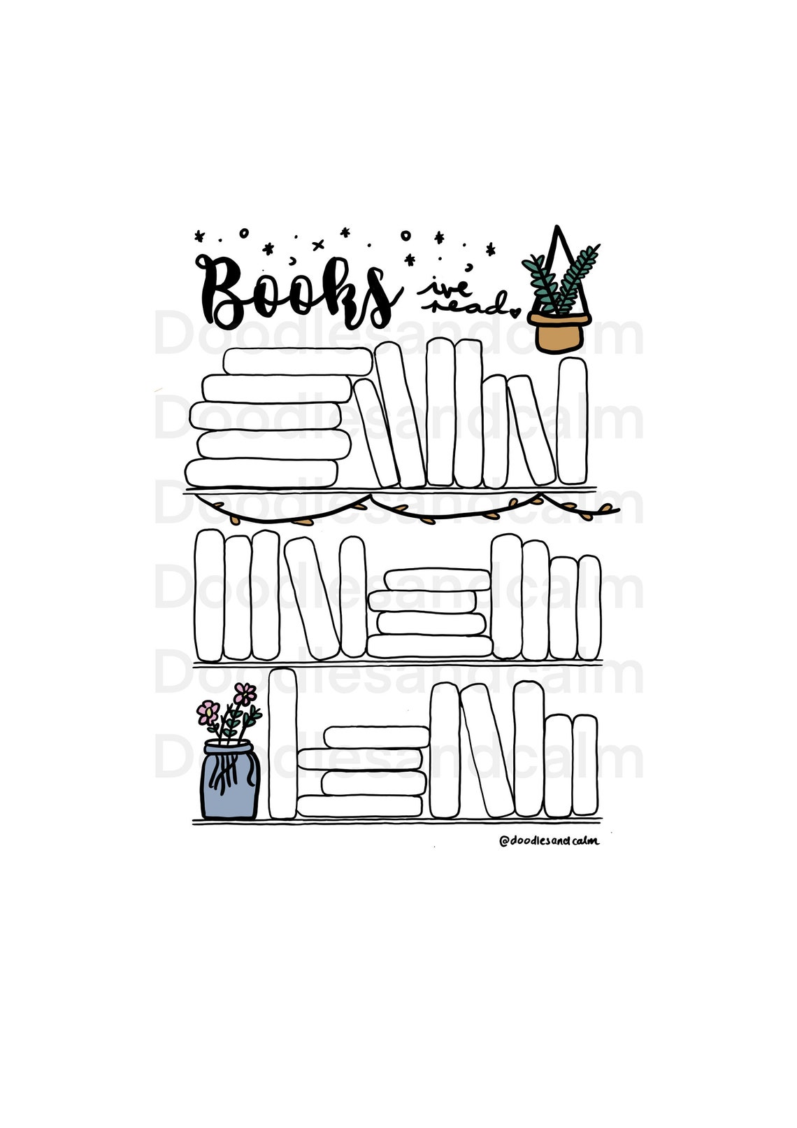 The Book Spread colour template PDF download and print Etsy