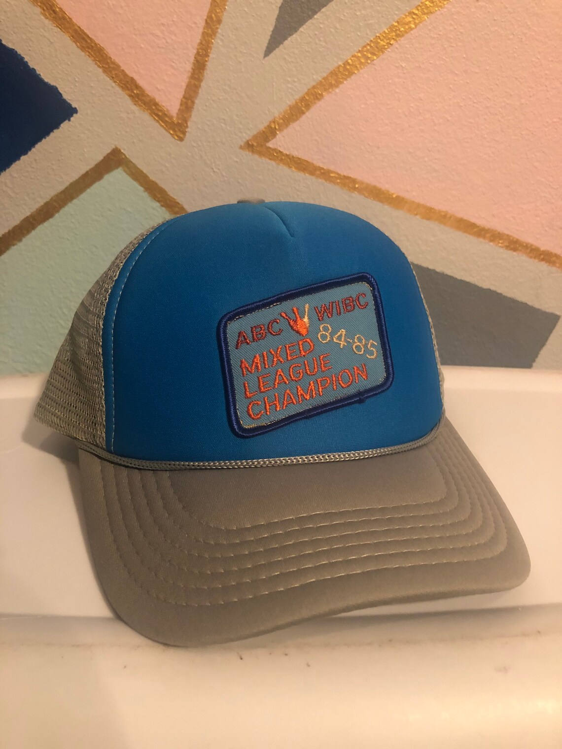 Vintage Bowling Patch SnapBack Trucker Sombrero Etsy España