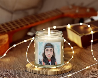 Vic Fuentes Funny Gift Candle - Hand Poured Coconut Apricot Wax, Music Lover Gift, Band Merchandise, Home Decor