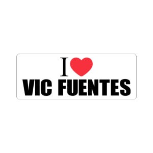 I Love Vic Fuentes Sticker, Music Lover, Band Stickers, Laptop Decal, Water Bottle Sticker, Phone Case Decal, Pierce The Veil Sticker Gift