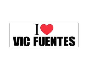 I Love Vic Fuentes Sticker, Music Lover, Band Stickers, Laptop Decal, Water Bottle Sticker, Phone Case Decal, Pierce The Veil Sticker Gift
