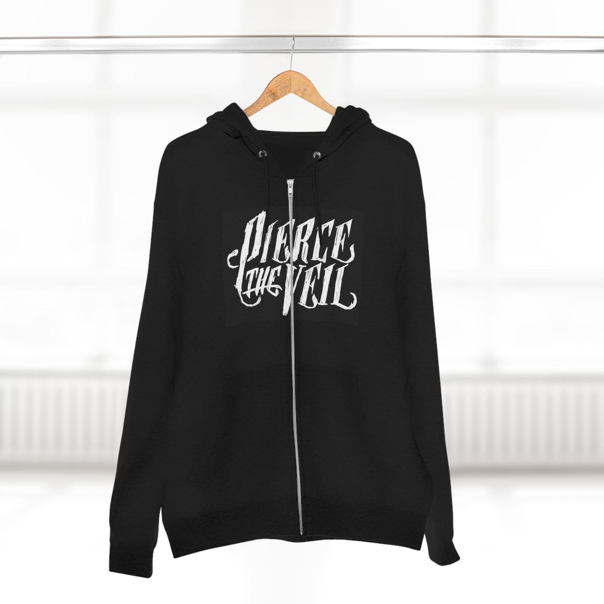 Pierce the Veil Unisex Zip-up Hoodie, Music Merchandise