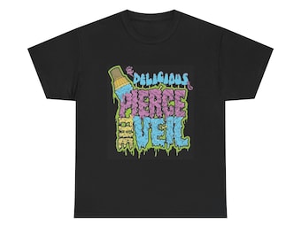 Pierce The Veil, Delicious Tour Shirt, Band T-Shirt, Emo Music Merch, Scene Kid Clothing, Alternative Rock Tee, Retro Concert Apparel