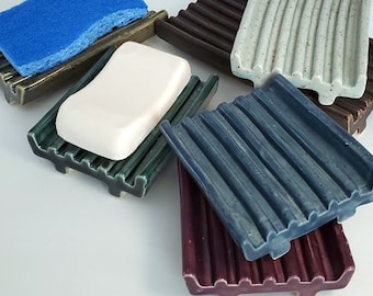 Ceramic Soap Dish and Sponge Dish