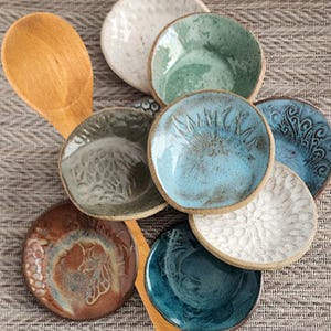 Ceramic Spoon Rest - Trinket Dish, Tea Bag Holder