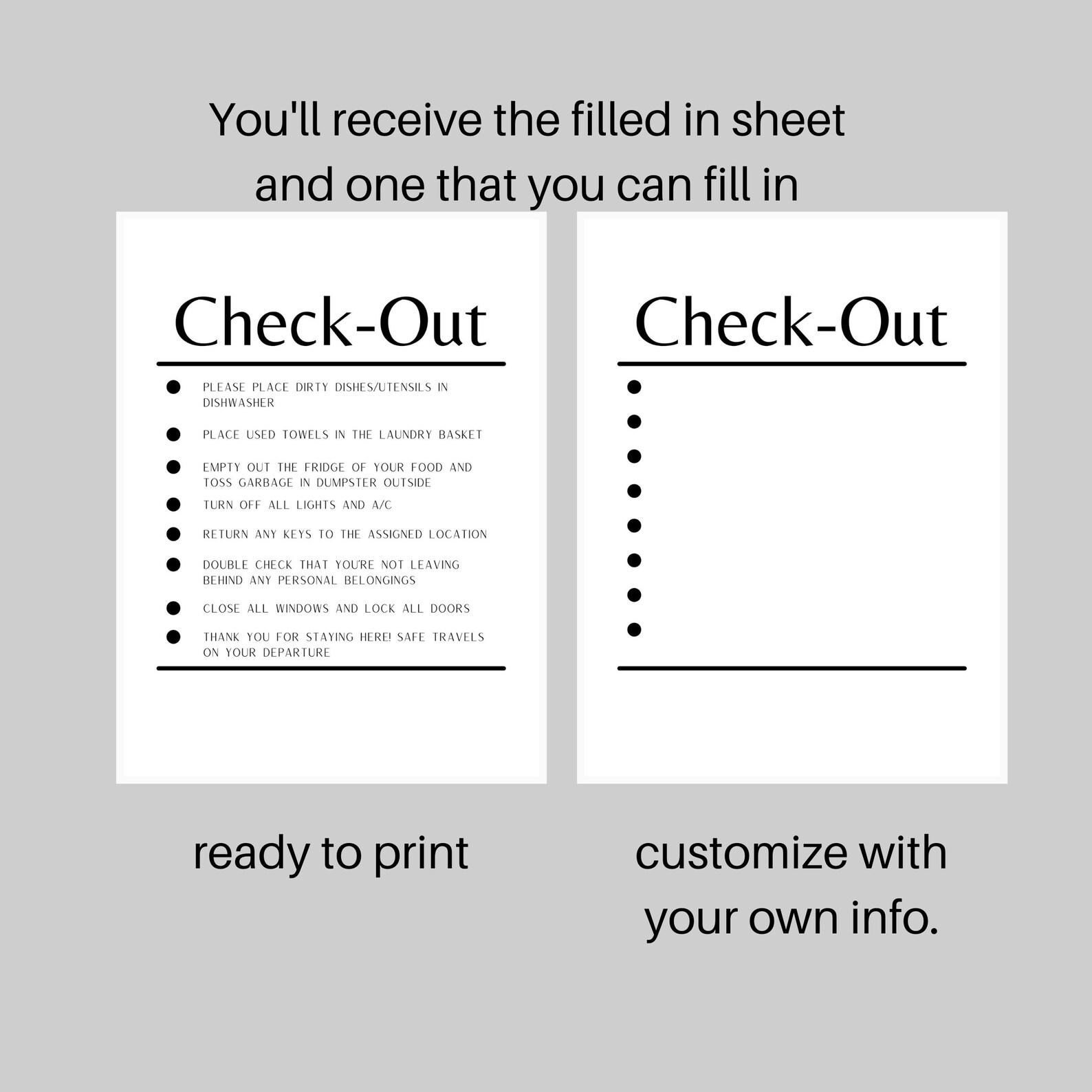 Rental Property House Rules Wifi Check out Custom Digital Etsy UK