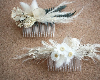 Haarkamm | Trockenblumen | Brautschmuck | Kamm | Comb | Hochzeit | Brautjungfer | Bridesmaid | Boho | Vintage