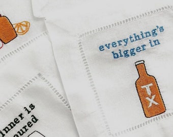 Alles ist größer in TX Digital Embroidery Cocktail Servietten Datei .be .pes