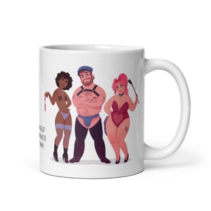 Inclusive Pride Mug | Kinky Community Cup | Empowering Ceramic Mug | Be Yourself and Embrace Your Kink | 11 oz Coffee Mug
