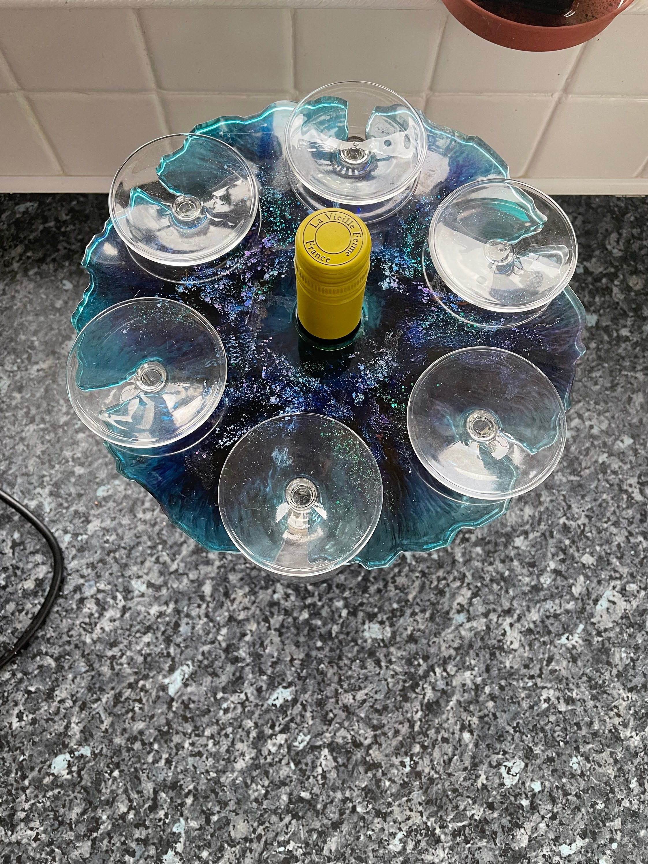 Resin Wine 6 Glass Holder Etsy