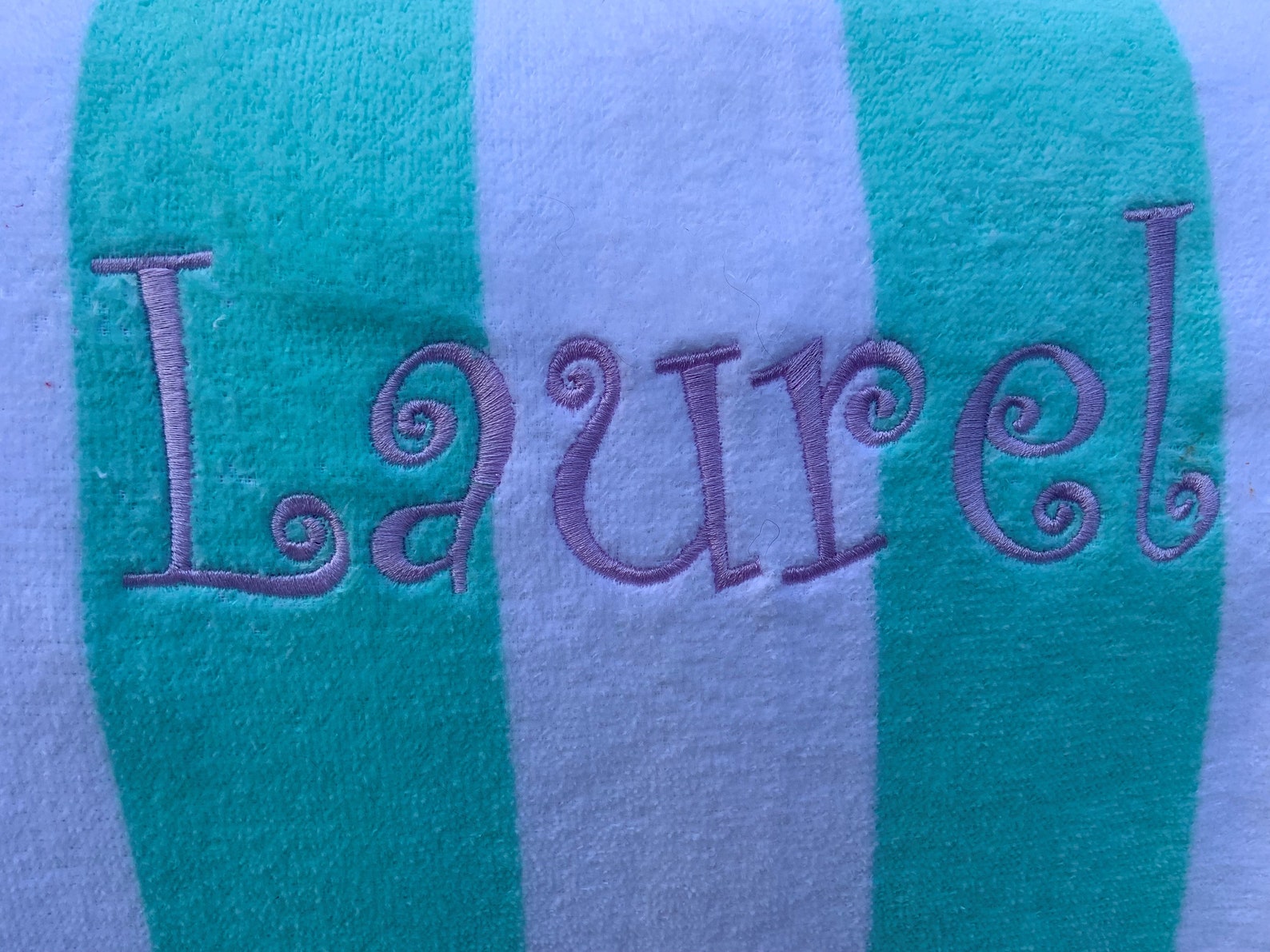 Custom Embroidered Beach Towels Etsy