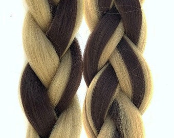 Cookies & Cream Twist 24'' Jumbo Africa Braid Hair Extensions Offers You Unlimited Curls and Styles That Are Just Right For You. For Kid