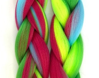 4 mixed colours twist 24" Jumbo Africa Braid ombre  Hair Extensions Kanekalon synthetic Twist crochet colour Braid
