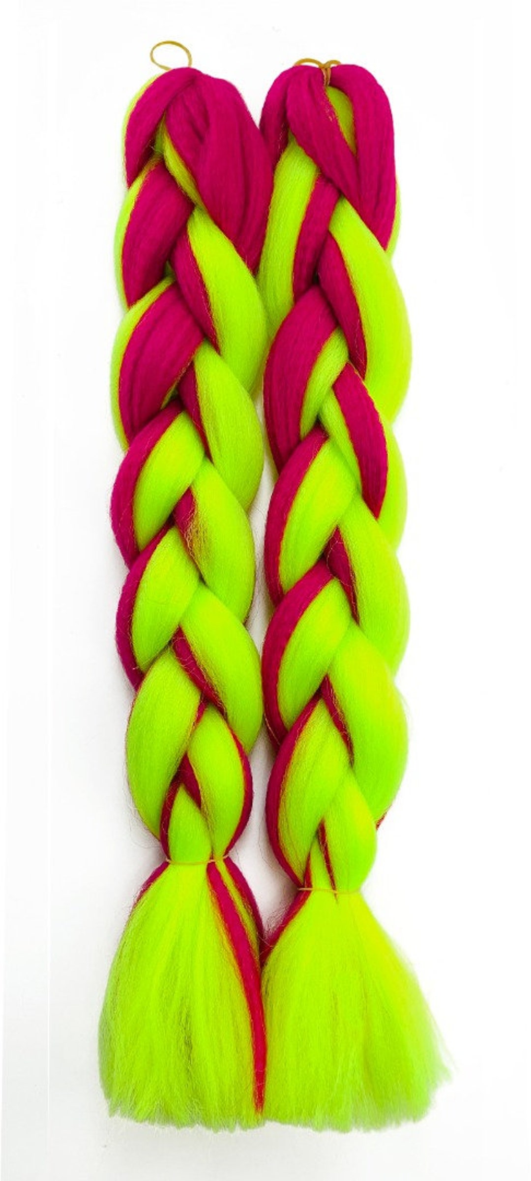 Lime Green & Pink Twist 24'' Jumbo Africa Braid Hair Extensions Offers You  Unlimited Curls and Styles That Are Just Right for You.extensions -   Finland