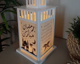 Islamic Ramadan Laylat-ul-Qadr Lantern Print Template for Ikea Borrby Lantern