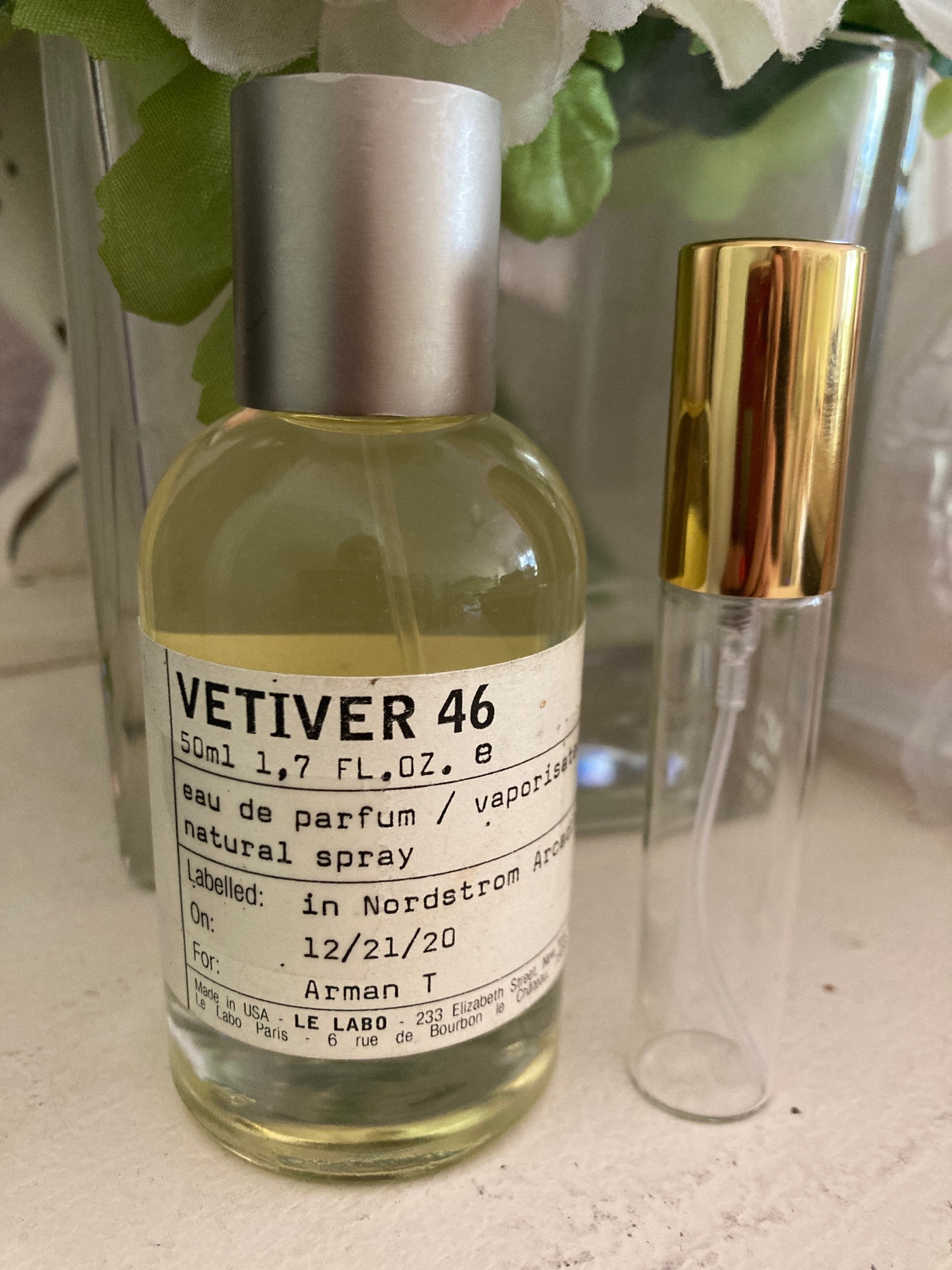 Le Labo Vetiver 46 edp eau de parfum perfume 10ml decant Etsy