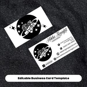 Editable Business Card Template