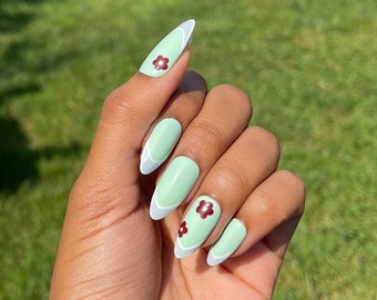 Mint Julep | Press- On Nails | Matte Optional | Spring Nails