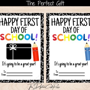 Porta carte regalo per insegnanti da caffè stampabile - Regalo per il ritorno a scuola dell'insegnante - Regalo di apprezzamento per l'insegnante - Biglietto per il primo giorno di scuola - Biglietto per il caffè