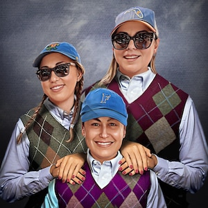 Step Brothers Family Portrait | Funny Portrait  | Family Gift Ideas | Personalised Mom Gift | Gifts For Her