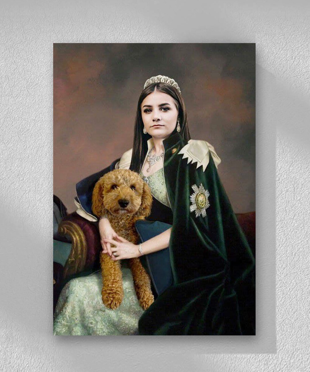 Custom Royal Pet Portrait | Renaissance Family Canvas Art - Etsy