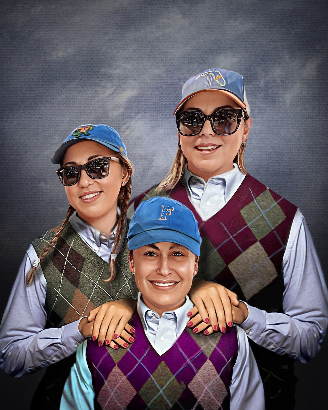 Step Brothers Family Portrait Funny Portrait Family Gift Ideas