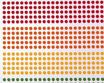 Tiny Dot Stickers / 3 mm / Rainbow / Colorful ROYGBIV / Journals / Notebooks / Calendars / Planners / Notes / Sticker Sheet 0033MAAA