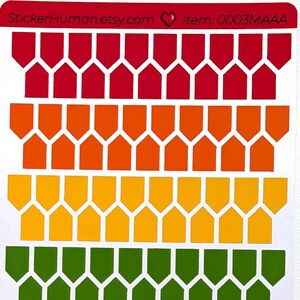 Flag Pointer Stickers 100+ Count / Rainbow / Colorful ROYGBIV / Journals / Notebooks / Calendars / Planners / Notes / Sticker Sheet 0003MAAA