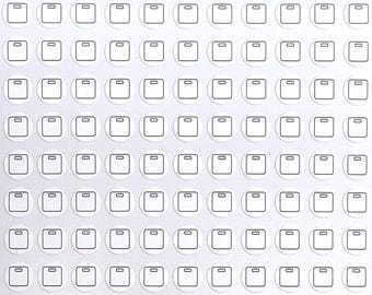 Weight Scale Stickers / White / Colorable / Writeable / Journals / Notebooks / Calendars / Planners / Notes / Sticker Sheet 0125MAAE