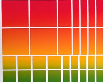 ROYGBIV Rectangle Stickers / Writeable / Rainbow / Journals / Notebooks / Calendars / Planners / Notes / Sticker Sheet 0044MAAC