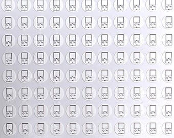 Gamer Stickers / White / Colorable / Writeable / Journals / Notebooks / Calendars / Planners / Note / Sticker Sheet 0111MAAE