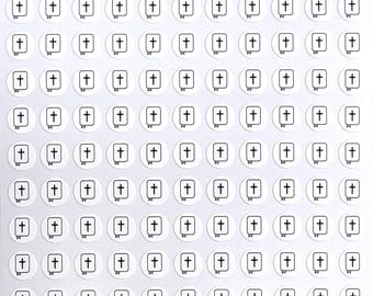 Bible Stickers / White / Colorable / Writeable / Journals / Notebooks / Calendars / Planners / Note / Sticker Sheet 0116MAAE