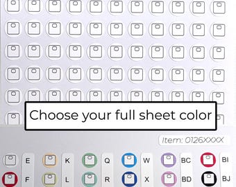 Weight Scale Stickers / Choose Your Color / Writeable / Journals / Notebooks / Calendars / Planners / Notes / Sticker Sheet 0126MAAE