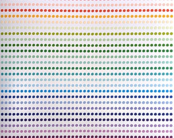 Tiny Dot Stickers / 3 mm / Many Colors / ROYGBIV / Rainbow / Journals / Notebooks / Calendars / Planners / Notes / Sticker Sheet 0033MBAF