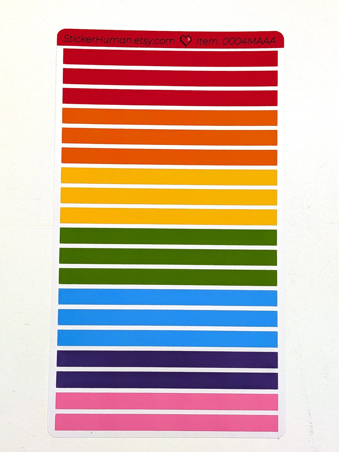 Blank Rectangle Stickers / Rainbow / Colorful ROYGBIV / Journals ...