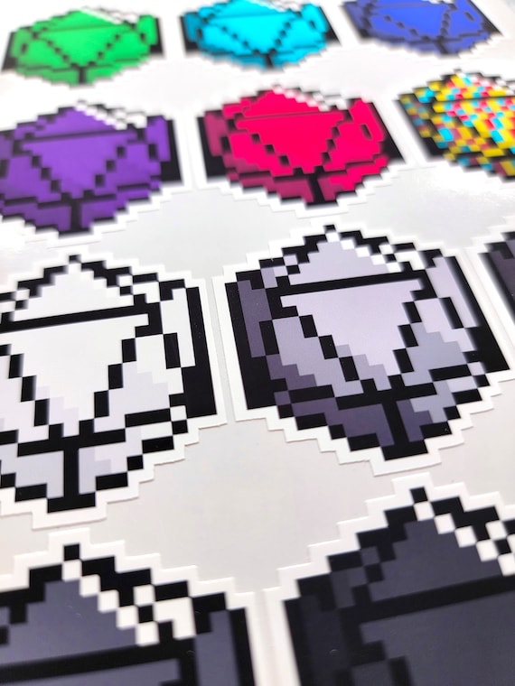 15 Oversize D20 Dice Game Pixel Art Stickers Planner Journal - Etsy Canada