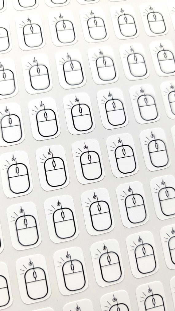 224 Computer Mouse Stickers Planner Journal Notebook Letter Etsy