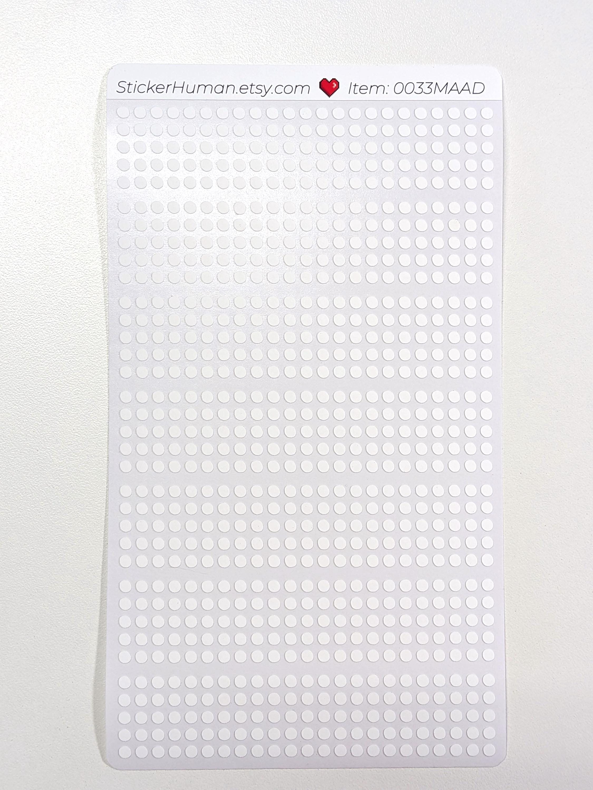 Tiny Dot Stickers / 3 Mm / White / Colorable / Journals / Notebooks ...