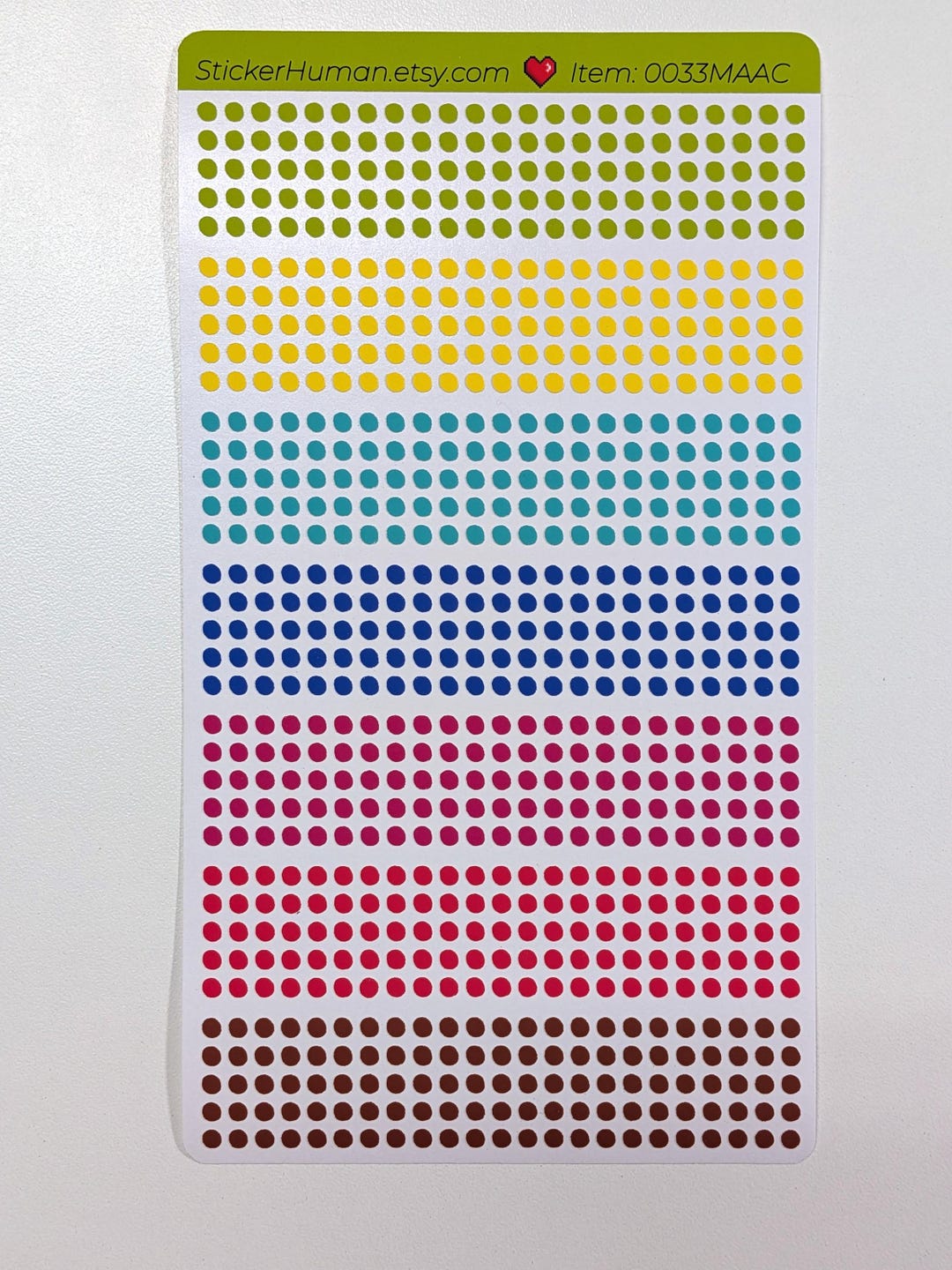 Tiny Dot Stickers / 3 Mm / Vivid / Journals / Planners / Calendars ...