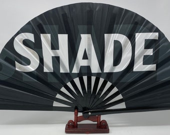 SHADE Bamboo Clack Fan | Drag Queen Rave Fan