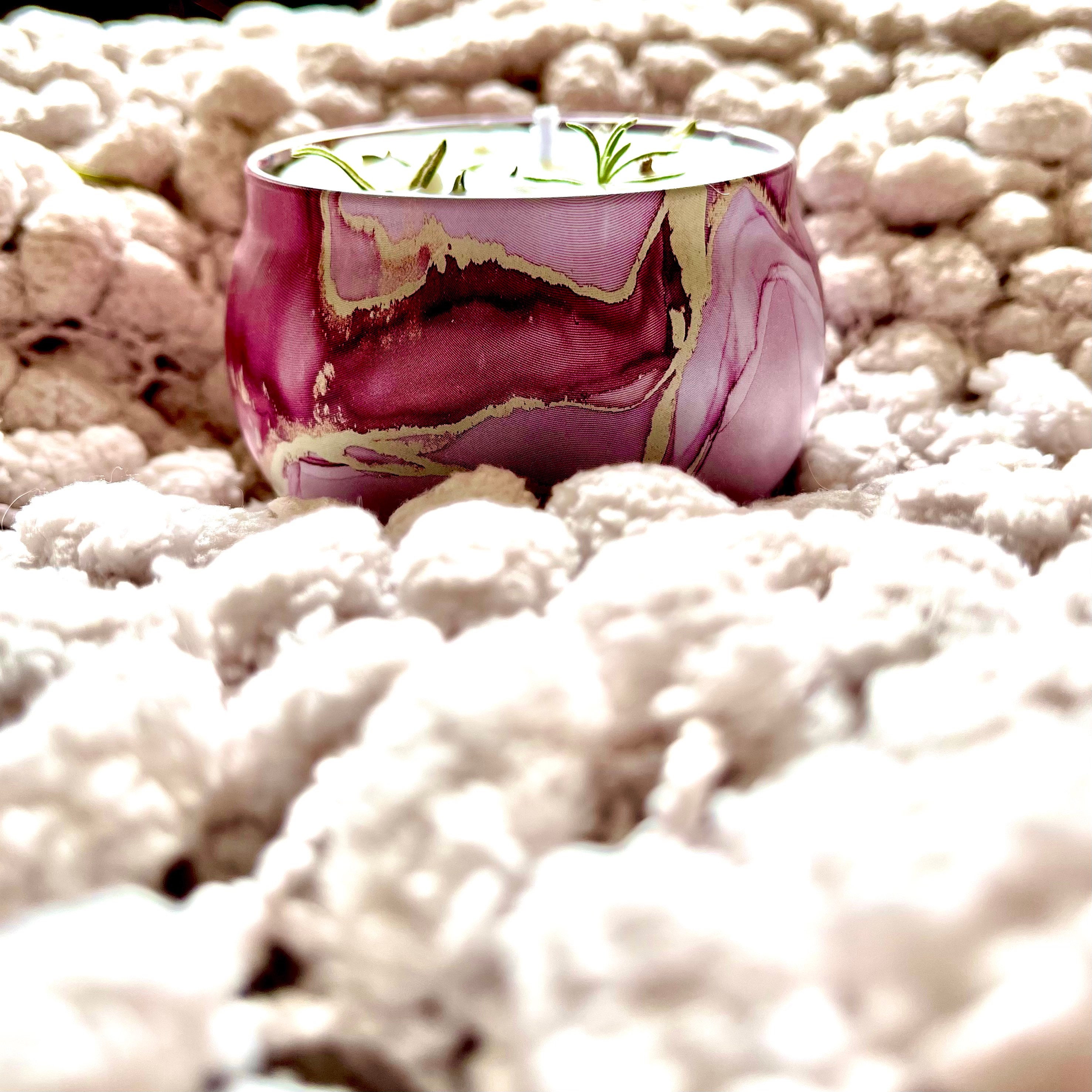 Handmade lavender Jasmine and chamomile scented candle. Etsy