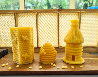 Bougies En Cire D'abeille Verte - Lot De 30, Hauteur 16 Cm - Pour Prière, Méditation, Décoration
