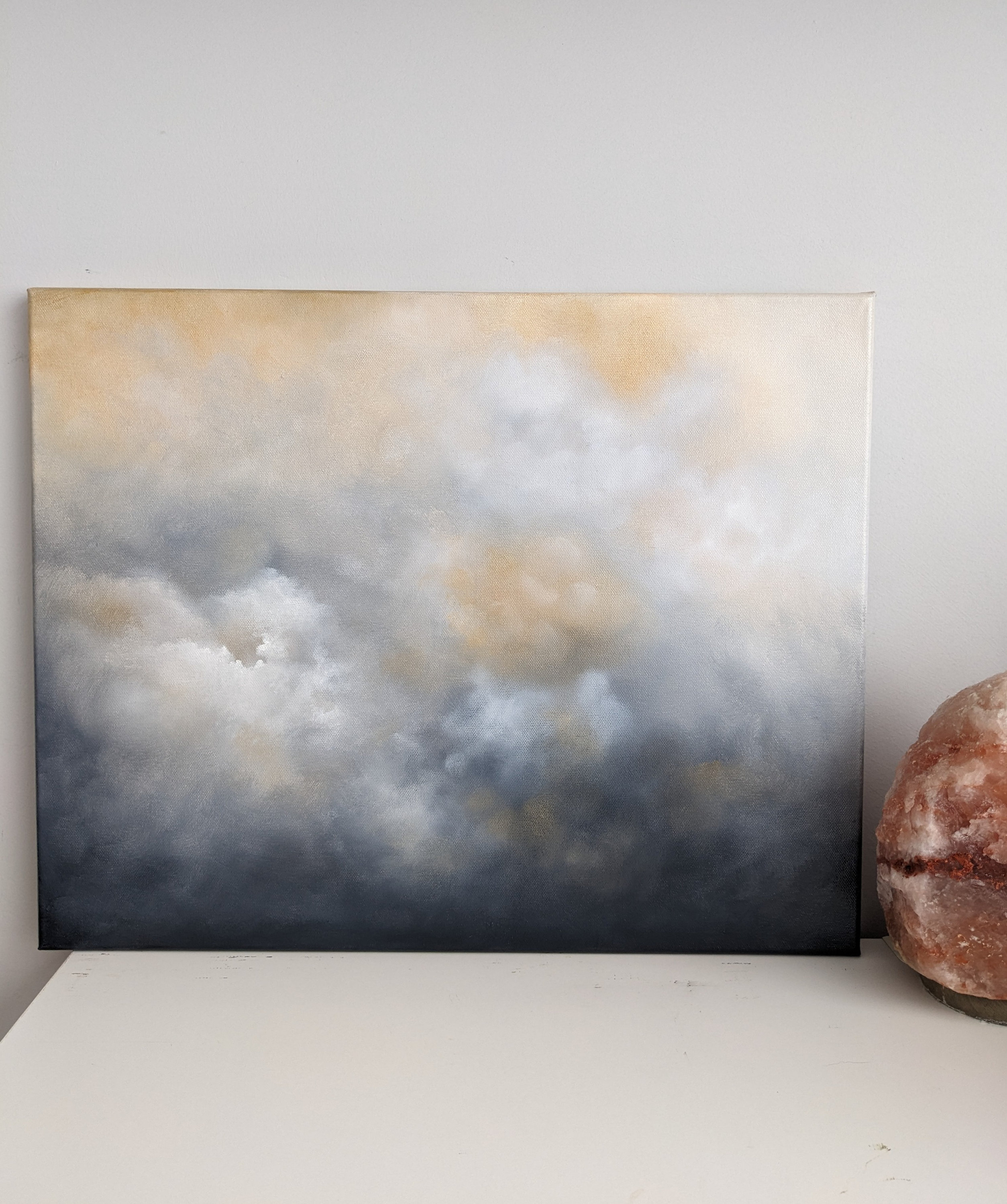 Original Cloudscape Oil Painting Canvas Wall Art Original Artwork