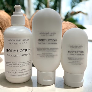 Coconut Paradise Body Lotion, multiple sizes