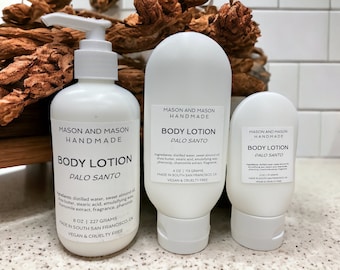 Palo Santo Body Lotion, multiple sizes