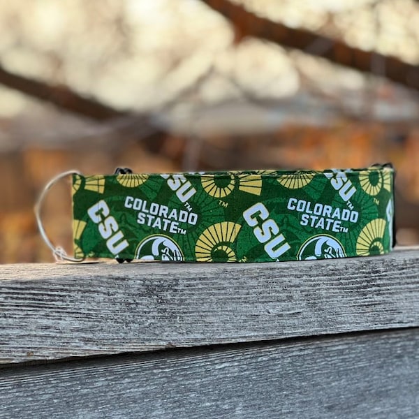 The Colorado State Uni Dog Collar ~ Colorado Dog Collar ~ CSU Dog Collar ~ CSU Rams Dog Collar ~ College Dog Collar ~ CSU Rams