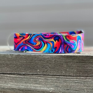 The Hipster Dog Collar ~ Colorful Dog Collar ~ Bright Dog Collar ~ Pretty Dog Collar ~ Fabric Dog Collar ~ Rainbow Dog Collar