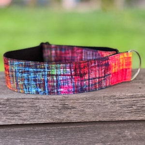 The Aurora Dog Collar ~ Colorful Dog Collar ~ Bright Dog Collar ~ Slip-Style Dog Collar ~ Martingale Dog Collar ~ Fun Dog Collar